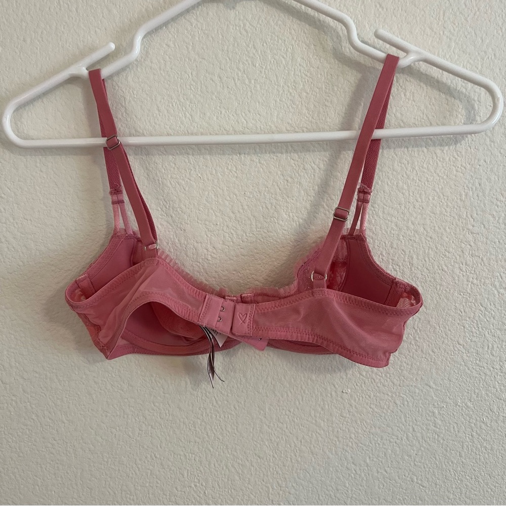 Victoria’s Secret pink sparkly Dream Angels push-up without pads bra - Picture 7 of 8